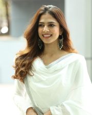 Heroine Malavika Mohanan at The Raja Saab Blockbuster Meet Photos 11