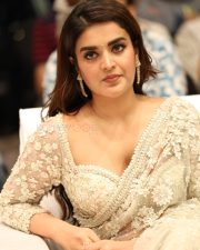 Heroine Nidhhi Agerwal at Hara Hara Veera Mallu Movie Asura Hananam Song Launch Event Photos 08