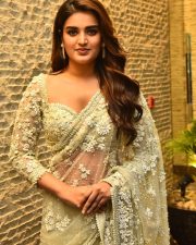 Heroine Nidhhi Agerwal at Hara Hara Veera Mallu Movie Asura Hananam Song Launch Event Photos 12