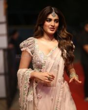 Heroine Nidhhi Agerwal at Hari Hara Veera Mallu Pre Release Event Pictures 15
