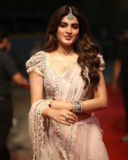 Heroine Nidhhi Agerwal at Hari Hara Veera Mallu Pre Release Event Pictures 16