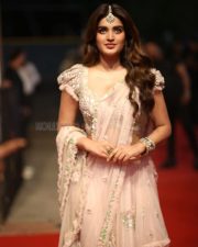 Heroine Nidhhi Agerwal at Hari Hara Veera Mallu Pre Release Event Pictures 17