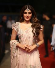 Heroine Nidhhi Agerwal at Hari Hara Veera Mallu Pre Release Event Pictures 19