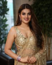 Heroine Nidhhi Agerwal at Hari Hara Veera Mallu Success Meet Photos 01