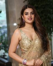 Heroine Nidhhi Agerwal at Hari Hara Veera Mallu Success Meet Photos 02