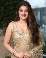 Heroine Nidhhi Agerwal at Hari Hara Veera Mallu Success Meet Photos 03