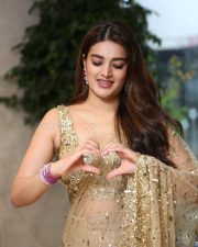 Heroine Nidhhi Agerwal at Hari Hara Veera Mallu Success Meet Photos 04
