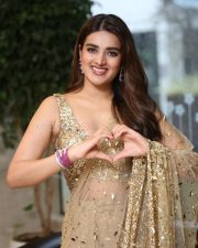 Heroine Nidhhi Agerwal at Hari Hara Veera Mallu Success Meet Photos 06