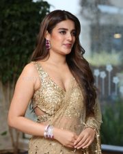 Heroine Nidhhi Agerwal at Hari Hara Veera Mallu Success Meet Photos 09