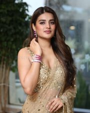 Heroine Nidhhi Agerwal at Hari Hara Veera Mallu Success Meet Photos 12