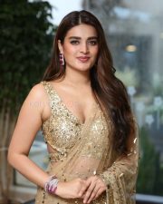 Heroine Nidhhi Agerwal at Hari Hara Veera Mallu Success Meet Photos 14