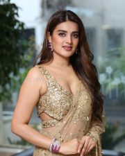 Heroine Nidhhi Agerwal at Hari Hara Veera Mallu Success Meet Photos 15
