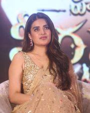 Heroine Nidhhi Agerwal at Hari Hara Veera Mallu Success Meet Photos 19