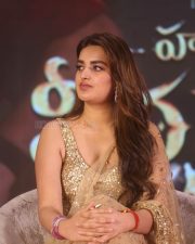 Heroine Nidhhi Agerwal at Hari Hara Veera Mallu Success Meet Photos 25