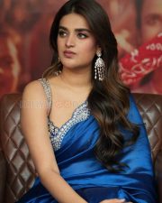Heroine Nidhhi Agerwal at The Raja Saab Movie Success Meet Photos 17