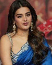 Heroine Nidhhi Agerwal at The Raja Saab Movie Success Meet Photos 19