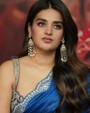 Heroine Nidhhi Agerwal at The Raja Saab Movie Success Meet Photos 21