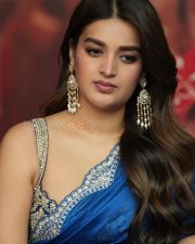 Heroine Nidhhi Agerwal at The Raja Saab Movie Success Meet Photos 22