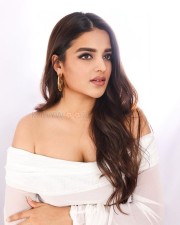 Heroine Nidhi Agerwal in an Off Shoulder Bodycon Dress for Tulip Magazine Photoshoot Pictures 01