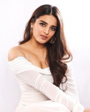 Heroine Nidhi Agerwal in an Off Shoulder Bodycon Dress for Tulip Magazine Photoshoot Pictures 04