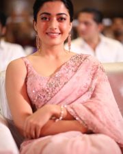 Heroine Rashmika Mandanna at Kuberaa Movie Pre Release Event Photos 15