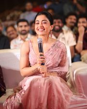 Heroine Rashmika Mandanna at Kuberaa Movie Pre Release Event Photos 54