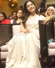 Heroine Rashmika Mandanna at Kuberaa Movie Success Meet Pictures 08
