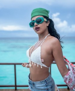 Hot Amala Paul in a Revealing White Bikini Top Photo 01