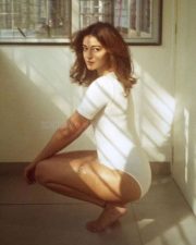 Hot Ananya Panday in a White Monokini Photos 05