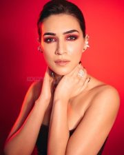 Hot Beauty Kriti Sanon in a Strapless Burgundy Corset Gown at Zee Cine Awards Pictures 05