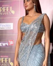 Hot Janhvi Kapoor in a Netted Saree Pictures 02