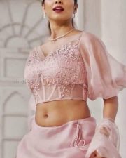 Hot Mallu Beauty Malavika Mohanan in a Pink Lehenga Set Pictures 01