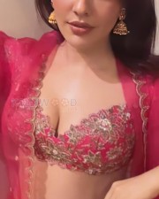 Hot Neha Sharma in a Red Ethnic Wear Photos 02