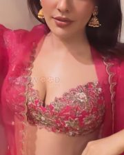 Hot Neha Sharma in a Red Ethnic Wear Photos 02