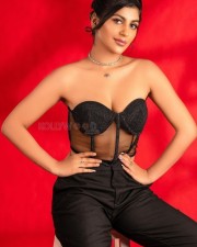 Hot Sizzling Yashika Aannand in a Black Corset and Pant Photos 01