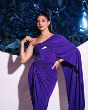 Housefull 5 Actress Jacqueline Fernandez in a Purple One Shoulder Draped Gown Pictures 04 Housefull 5 Actress Jacqueline Fernandez in a Purple One Shoulder Draped Gown Pictures 04