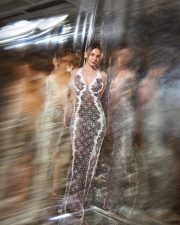 Hypnotic Rakul Preet Singh in an Embellished Black and White Sleeveless Maxi Dress Pictures 07