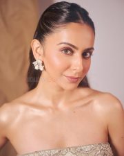Indian 3 Heroine Rakul Preet Singh in a Light Embellished Strapless Gown Photos 02 Indian 3 Heroine Rakul Preet Singh in a Light Embellished Strapless Gown Photos 02