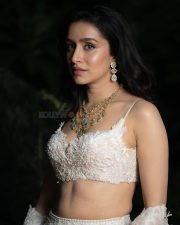 Indian Beauty Queen Shraddha Kapoor in a White Lehenga Photos 01