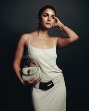 Indian Diva Alia Bhatt in a Strappy Gucci White Gown Pictures 02
