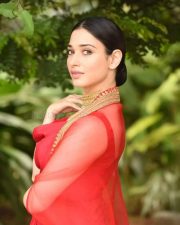 Irresistible Beauty Tamanna Bhatia in Red Dress Photos 01