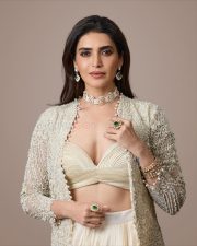 Irresistible Karishma Tanna in an Indo Western Outfit with Deep Bralette Blouse and Draped Skirt Photos 01 Irresistible Karishma Tanna in an Indo Western Outfit with Deep Bralette Blouse and Draped Skirt Photos 01