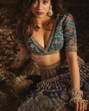 Janhvi Kapoor Oozing Sex Appeal in an Embellished Floral lehenga with Plunging Neckline Photos 02