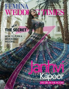 Janhvi Kapoor in Femina Wedding Times Magazine Cover Photo 01
