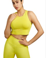 Janhvi Kapoor in a Lime Green Sportswear Photoshoot Pictures 02