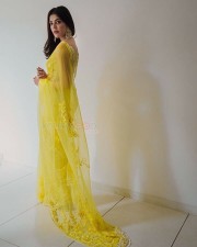 Kajal Aggarwal 56 Kajal Aggarwal Yellow Saree Photoshoot Stills