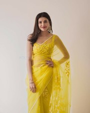 Kajal Aggarwal 55 Kajal Aggarwal Yellow Saree Photoshoot Stills