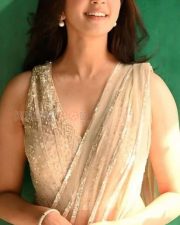 Kannada Actress Pranitha Subhash Transparent Saree Photos 01