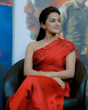 Kannada Actress Shraddha Srinath in a Red One Shoulder Gown Pictures 05