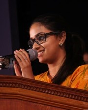 Keerthi Suresh At Th Stage Show Of Yg Mahendran Soppana Vazhvil Drama Pictures
